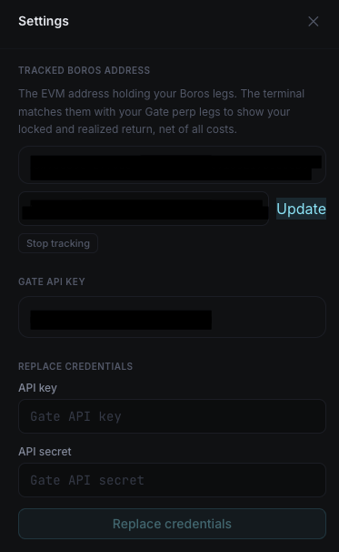 API Key Settings API Key Settings